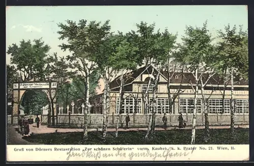 AK Wien, Dörners Restaurant Zur schönen Schäferin, vorm. Kaubek