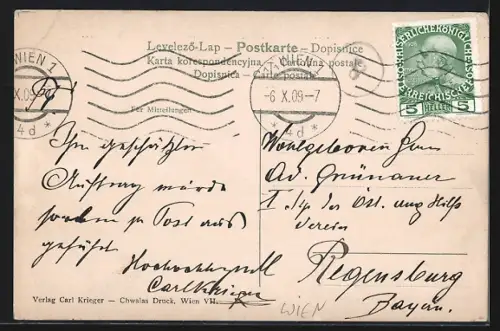 Lithographie Wien, Restaurant Zum süssen Löchel, Rotenturmstrasse 13, Kellerzimmer, Schankzimmer