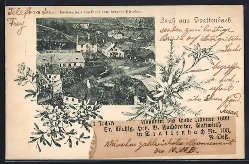 AK Trattenbach, Balthasar Fuchsreiter`s Gasthaus zum braunen Hirschen