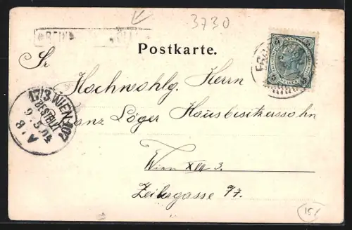 AK Reinprechtspölla /N. Ö., Gasthaus, Kirche, Schule