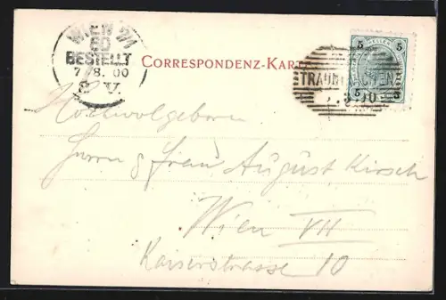 AK Traunkirchen, Blick auf den Hauptplatz