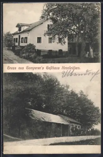 AK Schwand im Innkreis, Kronleithen, Gamperer`s Gasthaus, Strassenansicht