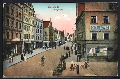 AK Ingolstadt, Cafe Ludwig, Ludwigstrasse