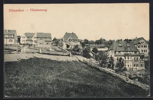AK Dresden-Dölzschen, Partie am Fürstenweg