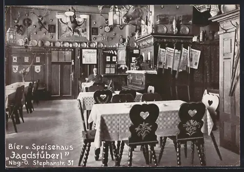 AK Nürnberg, Gasthof Jagdstüberl, Stephanstrasse 31