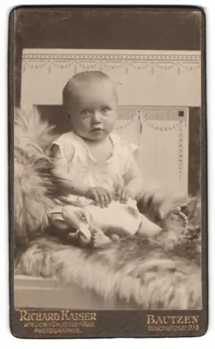 Fotografie Richard Kaiser, Bautzen, Goschwitzstr. 27a, Porträt eines Kleinkindes