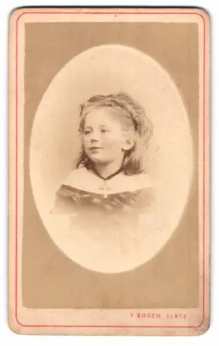 Fotografie Franz Boden, Glatz, Charlotte Müller als Kind 1872