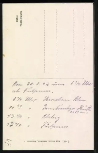 AK Innsbruckerhütte am Pinnisjoch mit Aufstieg zum Habicht