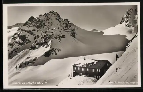 AK Saarbrücker Hütte, Die Berghütte im Winter
