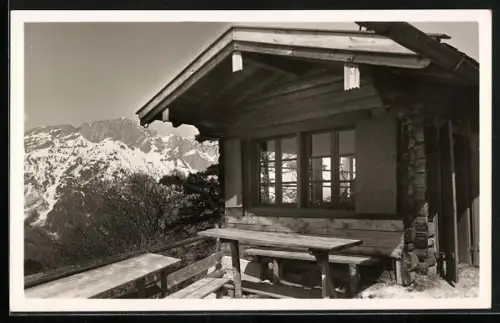 AK Paulshütte an der Kneifelspitze mit Untersberg