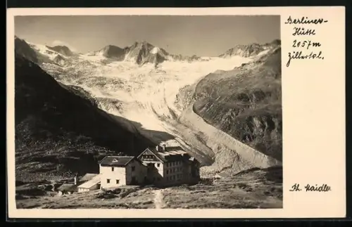 AK Berlinerhütte, Blick zur Berghütte