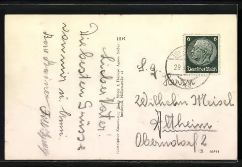 AK Patscherkofel-Schutzhaus mit Stubaier, Habicht, Pfaff und Zuckerhütl