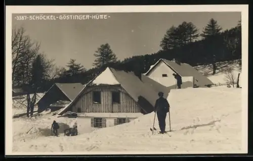 AK Göstinger Hütte am Schöckel im Winter