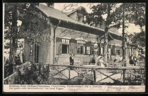 AK Erzherzog Franz Ferdinand-Schutzhaus am Parapluiberg