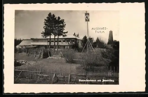 AK Rasocherhaus am Jauerling mit Aussichtsturm und 