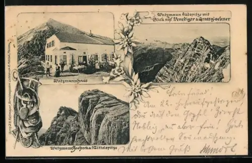 AK Watzmannhaus am Mitterspitz