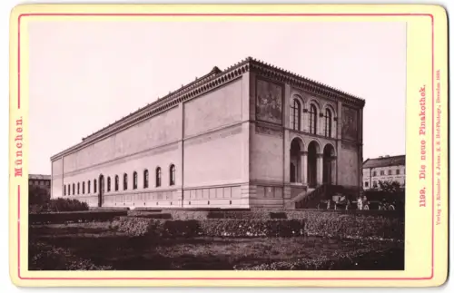 Fotografie Römmler & Jonas, Dresden, Ansicht München, die neue Pinakothek