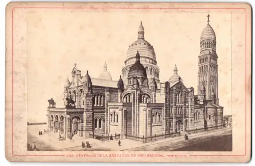Fotografie Ve Saudinos-Ritouret, Paris, Ansicht Paris, vue generale de la Basilique du voeu National Montmartre
