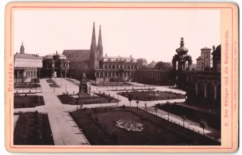 Fotografie Römmler & Jonas, Dresden, Ansicht Dresden, der Zwinger und die Sophienkirche