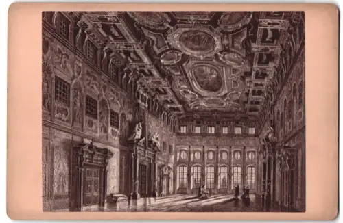 Fotografie unbekannter Fotograf, Ansicht Augsburg, Blick in den Goldenen Saal, nach einem Gemälde