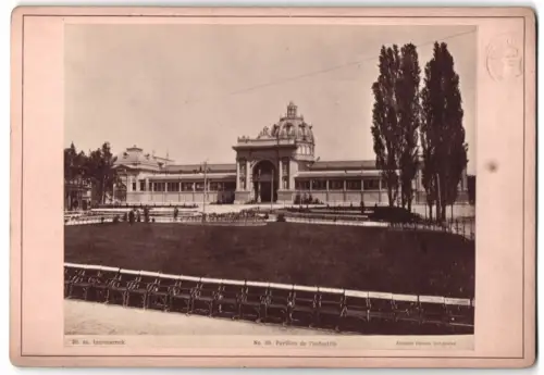 Fotografie Assc. de l`expos. National, Ansicht Budapest, Landesausstellung 1885, Pavillon d`industrie