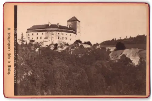 Fotografie M. Weingartshofer`s Sohn, Mödling, Ansicht Kranichberg, Blick nach der Burg Kranichberg