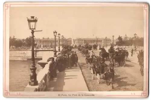 Fotografie unbekannter Fotograf, Ansicht Paris, Le Pont de la Concorde