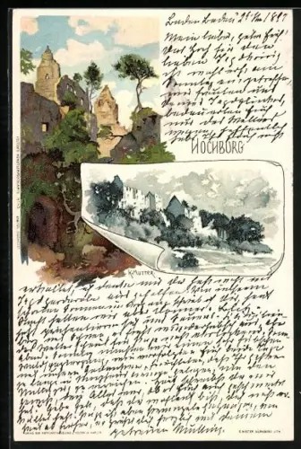 Künstler-AK Karl Mutter: Emmendinger Hochburg