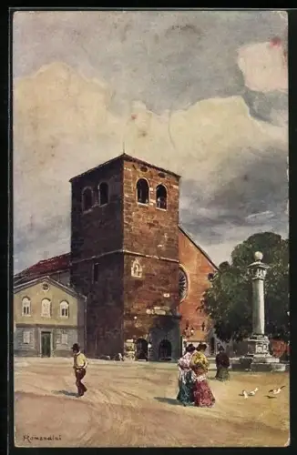 Künstler-AK Trieste, Duomo du S. Giusto