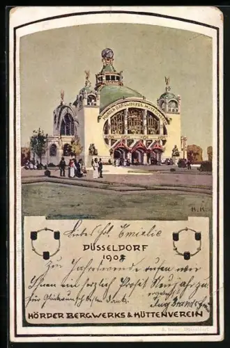 AK Düsseldorf, Industrie- u. Gewerbe-Ausstellung 1902, Hörder Bergwerks- u. Hüttenverein