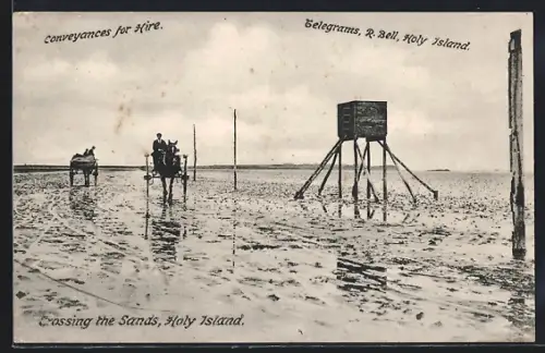 AK Holy Island, Crossing the Sand