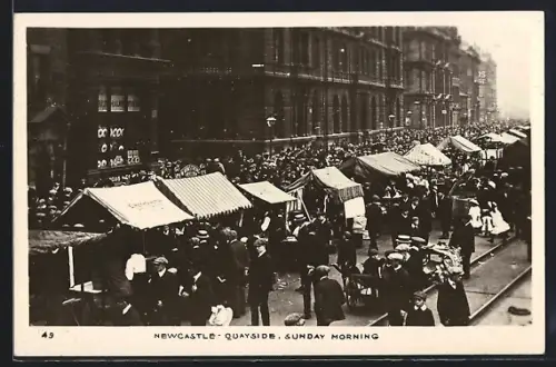 AK Newcastle-Quayside, Sunday Morning on the market