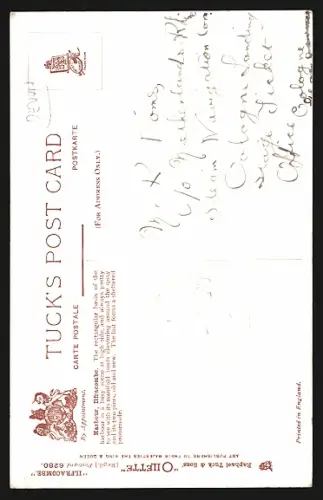 Künstler-AK Ilfracombe, The Harbour, Hafen mit Segelschiffen