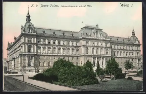 AK Wien, Justizpalast am Schmerlingplatz