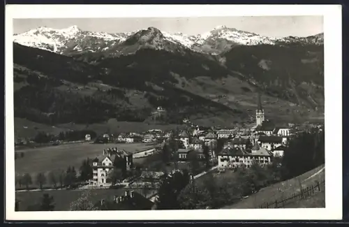 AK Hofgastein, Ortsansicht mit Hundskopf