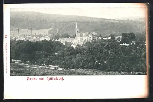 AK Wien-Hütteldorf, Ortspanorama