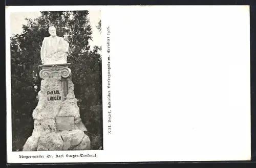 AK Wien XIII, Bürgermeister Dr. Karl Lueger-Denkmal