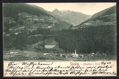 AK Stumm im Zillerthal, Partie im Gebirge