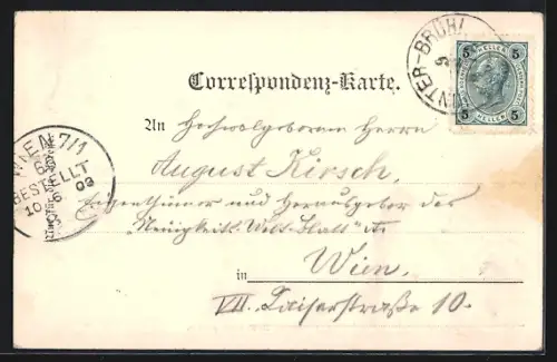 AK Hinter-Brühl, Teilansicht von der Römerwand gesehen