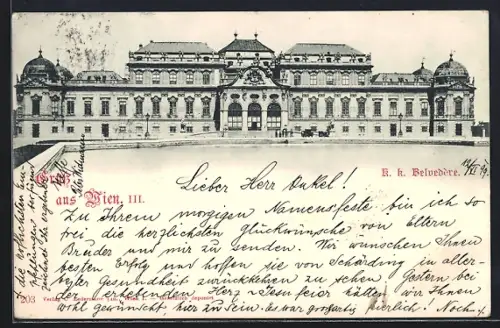 AK Wien, K. k. Belvedere