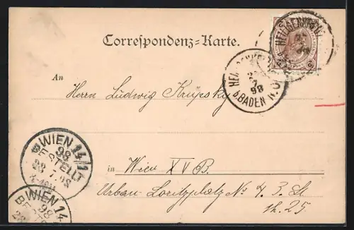 AK Heiligenkreuz, Stift von weitem um 1900