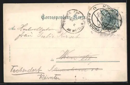 AK Krems, Ortsansicht aus der Vogelschau