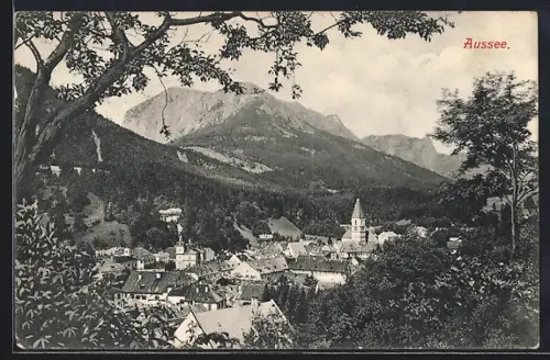 AK Aussee, Blick auf den Ort