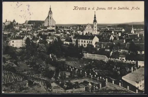 AK Krems a. d. Donau, Blick über die Stadt