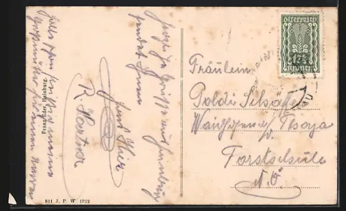 AK Hainburg a. D., Ortsansicht vom Braunsberg gesehen