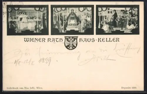 AK Wien, Gasthaus Wiener Rathhaus-Keller