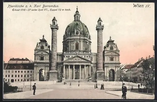 AK Wien, Pfarrkirche z. h. Karl Borromäus