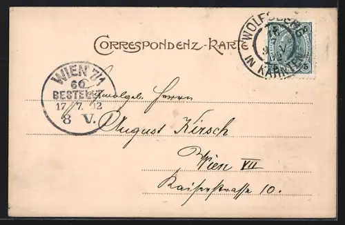 AK Wolfsberg /Kärnten, Ortsansicht mit Kirche