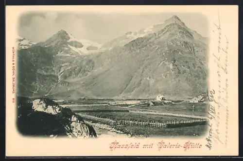 AK Valerie-Hütte im Nassfeld, Teilansicht mit Valerie-Hütte