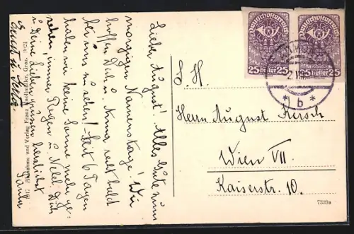 AK Admont, Ortsansicht mit dem grossen Buchstein